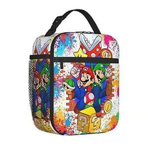 Super Mario Lunch Bag Cute Insulated Lunch Bag container Reusable Lunch Box